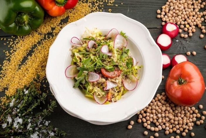 A healthy salad