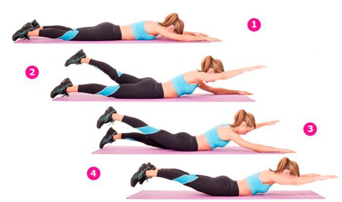 The Samurai Flight exercise will make the buttocks supple and the back strong
